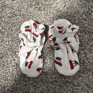 Zutano booties, red cars with tree